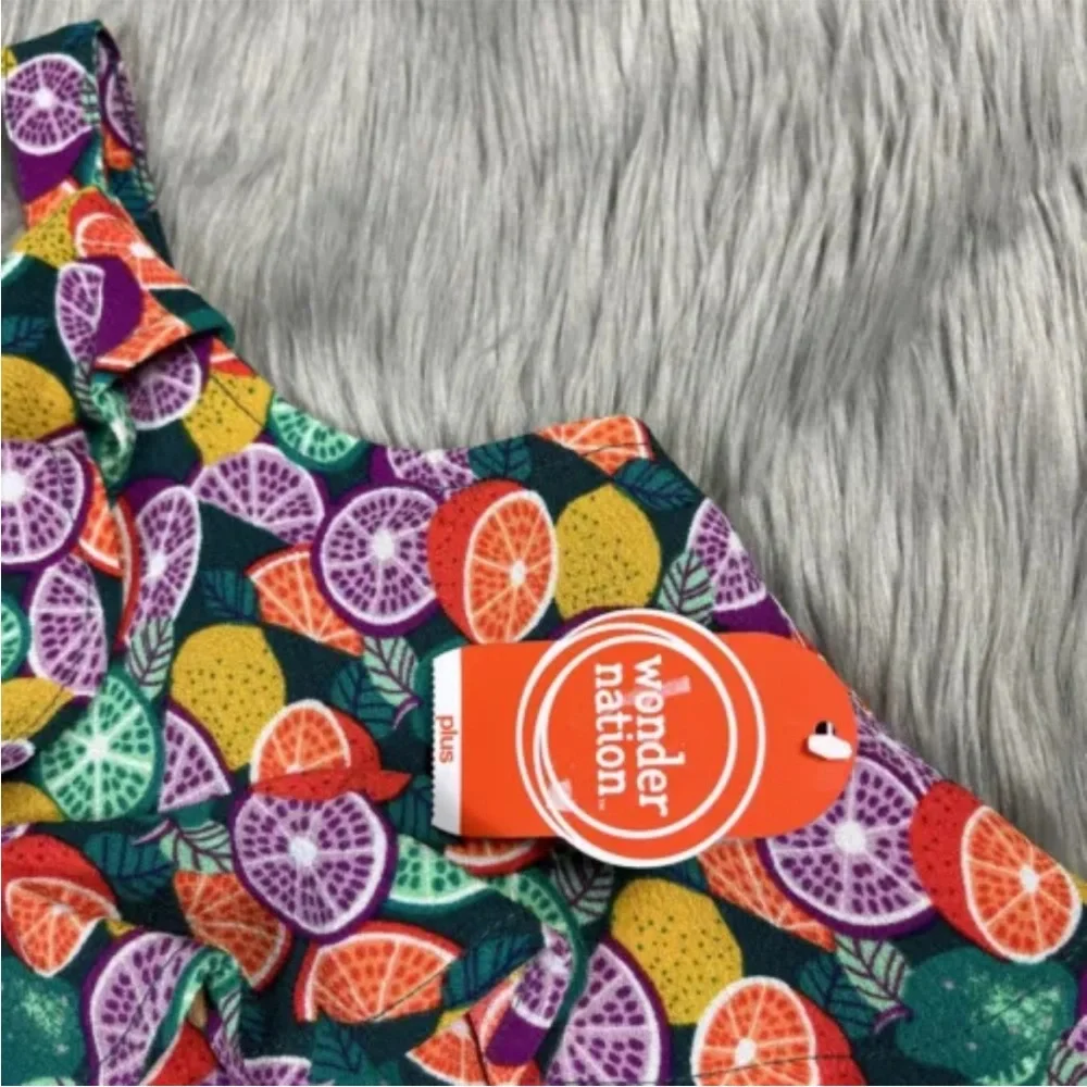 Wonder Nation Girls Fruit Romper Girls XL Plus
